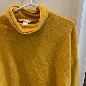 Fuzzy Yellow Turtleneck